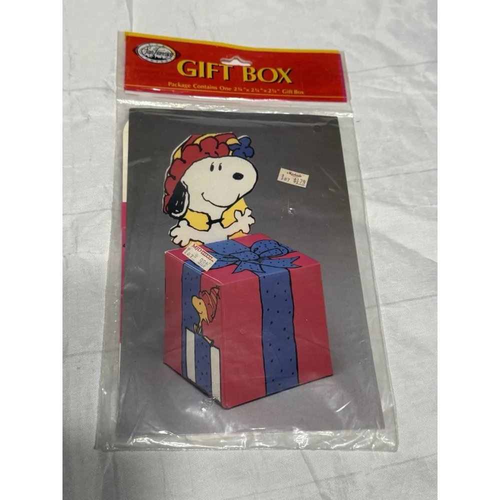5 Mickey Minnie Mouse Snoopy Vintage Gift Box San Francisco Pop Up Disney Gift